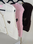 Strickweste mit Leo Herz in versch. Farben Artikel 6239