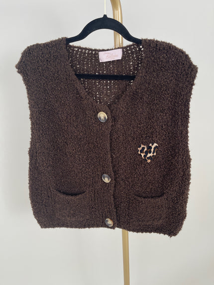 Strickweste mit Leo Herz in versch. Farben Artikel 6239