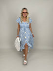 Kleid Flower in Blau