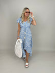 Kleid Flower in Blau