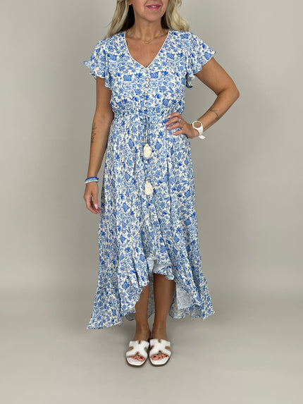 Kleid Flower in Blau