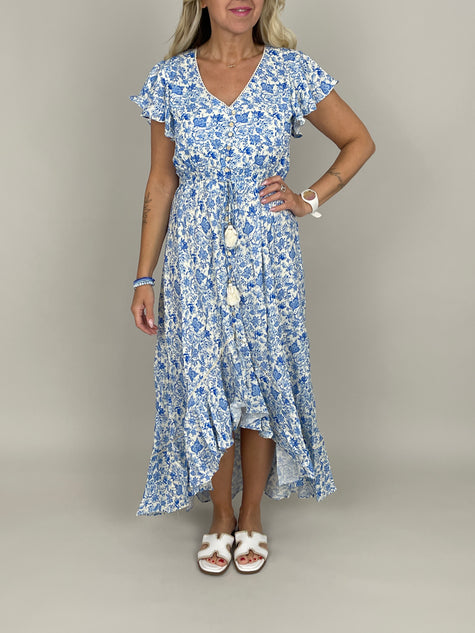 Kleid Flower in Blau
