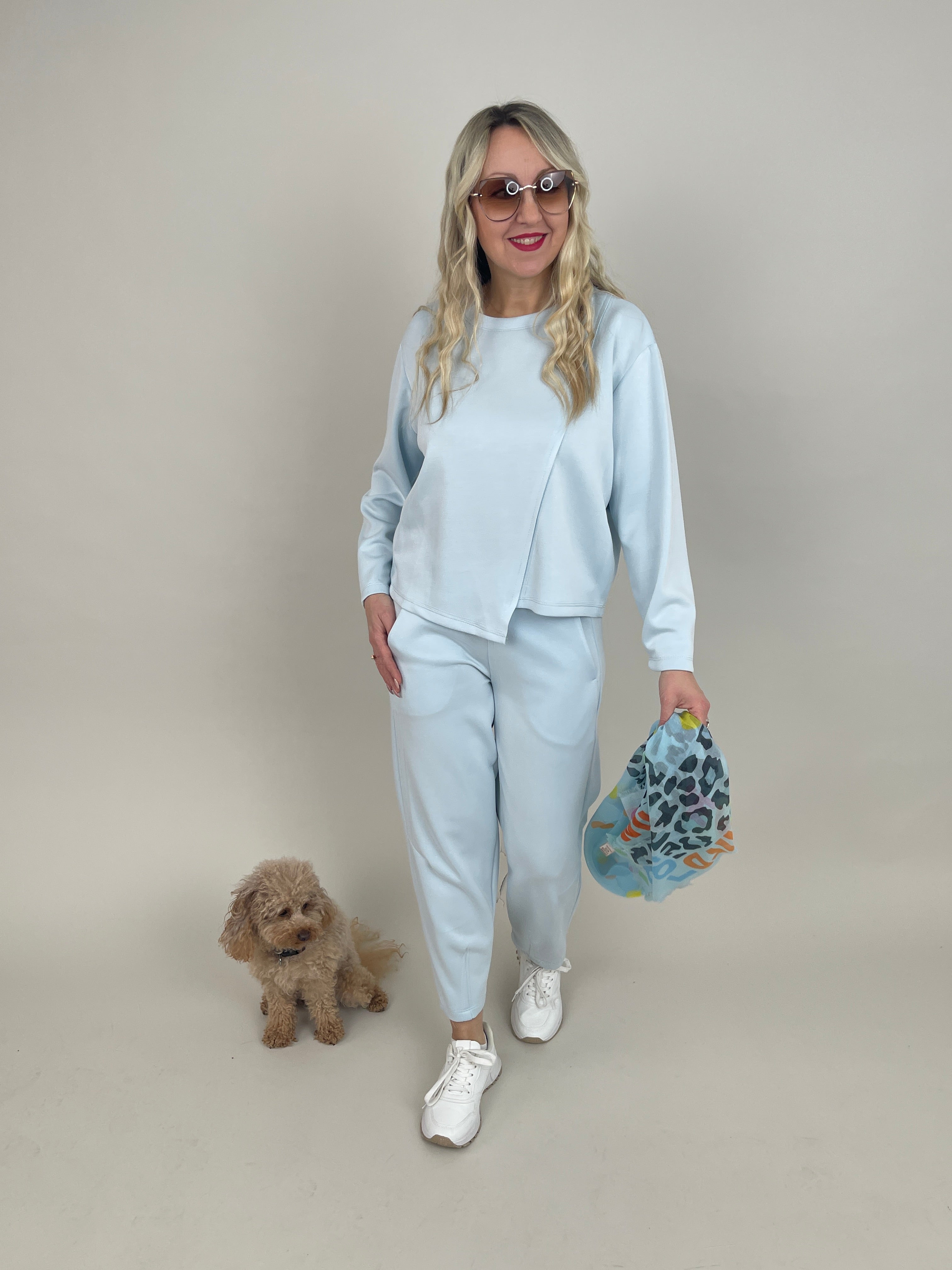 Sweatshirt Soft in Hellblau
