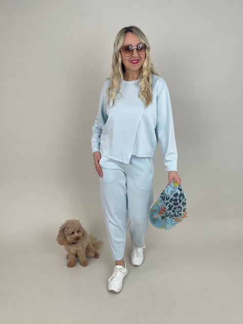 Sweatshirt Soft in Hellblau Art. 6841