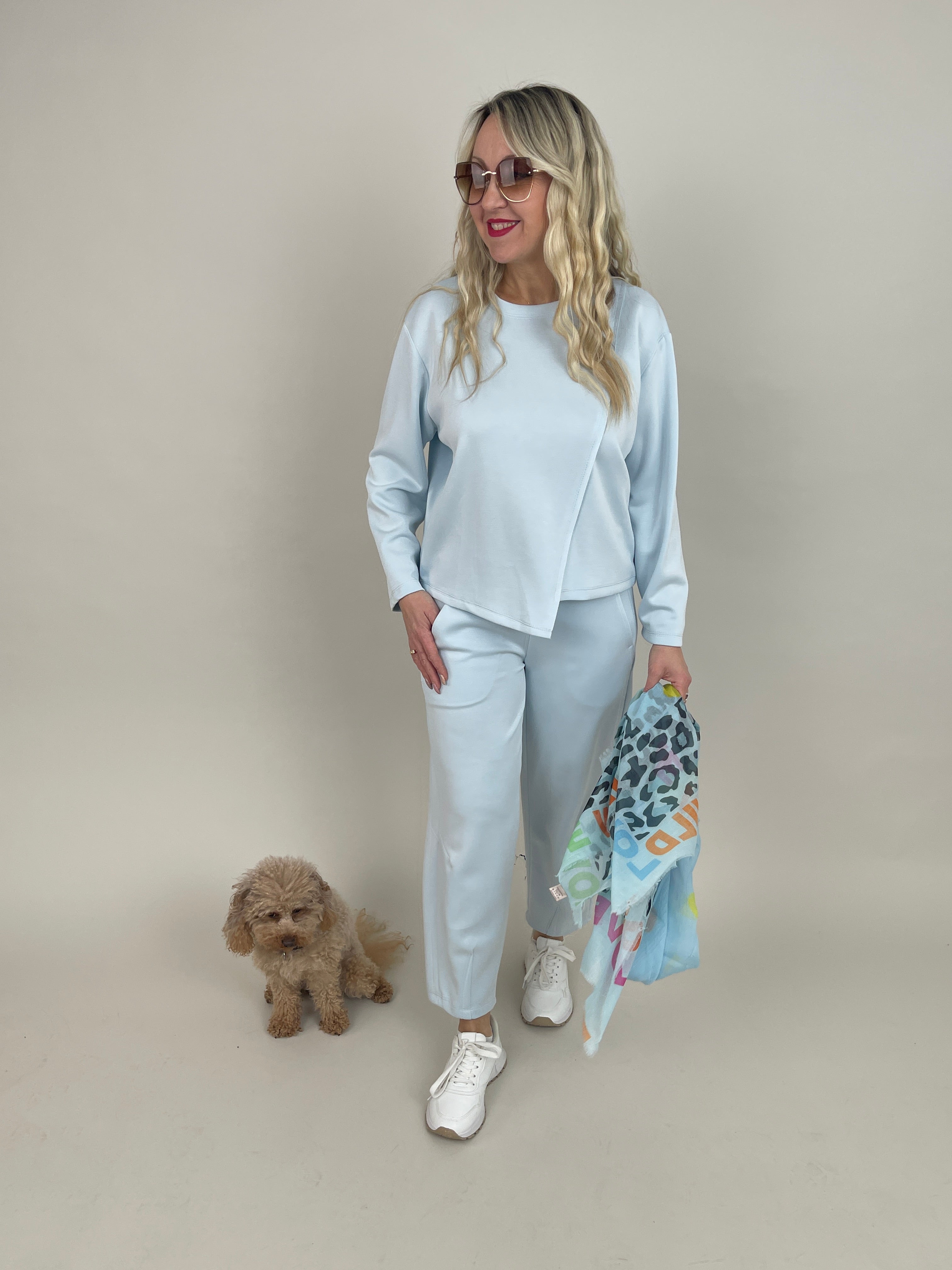 Sweatshirt Soft in Hellblau