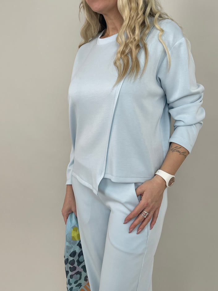 Sweatshirt Soft in Hellblau Art. 6841