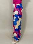Marlene Hose gemustert in Blau/Pink  Artikel 5802