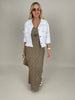 Kleid Spitze in Taupe