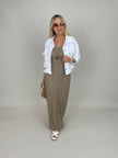 Kleid Spitze in Taupe