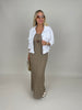 Kleid Spitze in Taupe