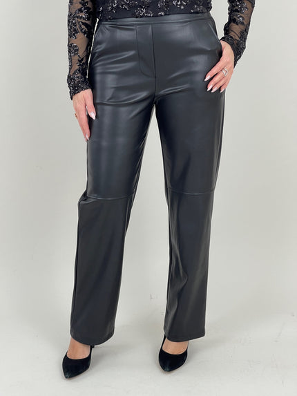 Hose Lederoptik in Schwarz Artikel 6587
