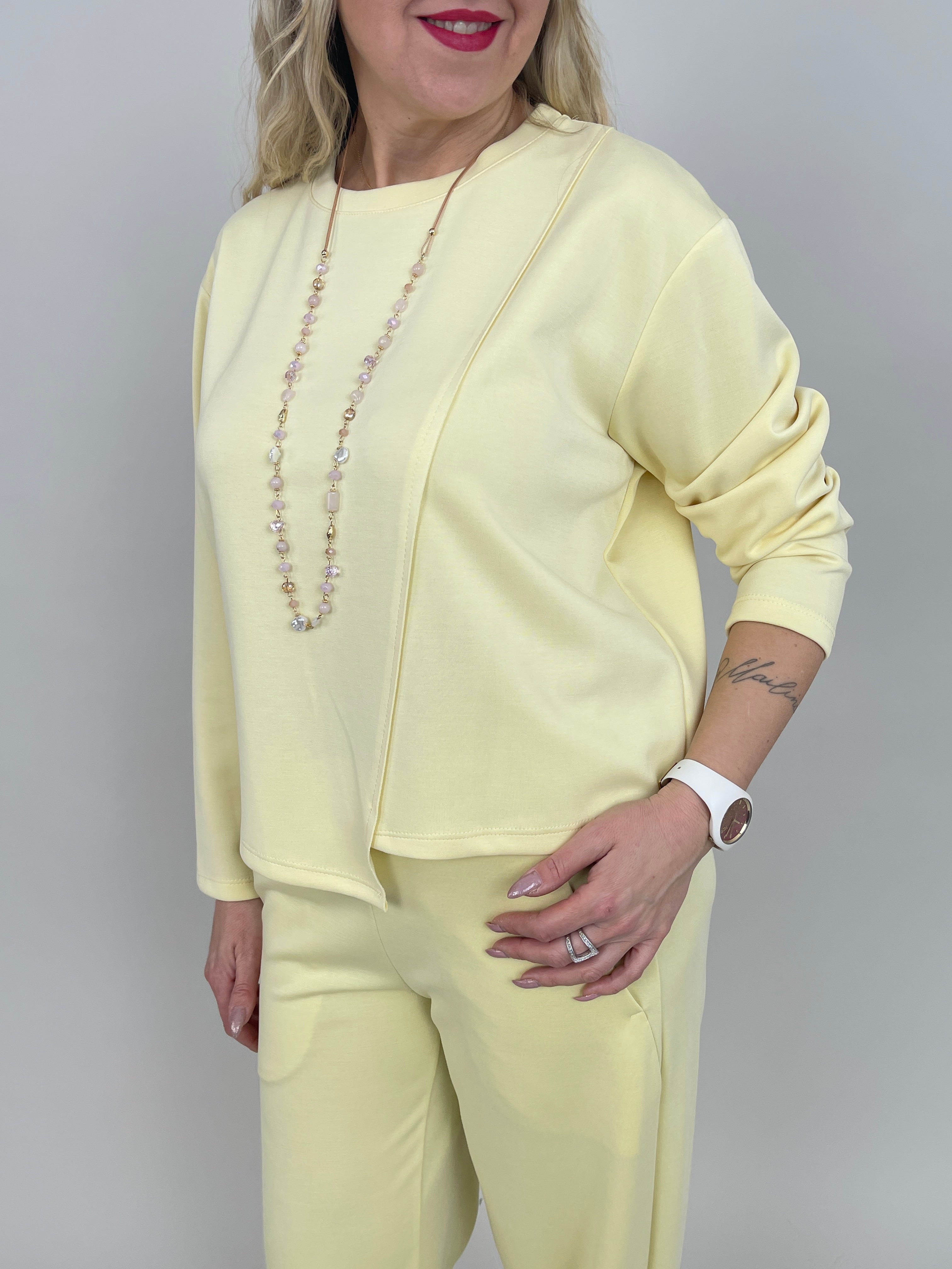 Sweatshirt Soft in Gelb