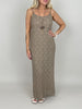 Kleid Spitze in Taupe