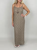 Kleid Spitze in Taupe