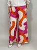 Marlene Hose gemustert in Pink/Orange  Artikel 5803