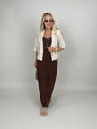 Kleid Spitze in Mokka