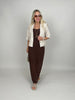 Kleid Spitze in Mokka