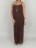 Kleid Spitze in Mokka