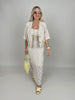 Kleid Spitze in Beige