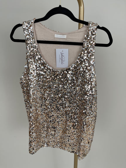 Top lang mit Pailletten in versch. Farben Artikel 5427
