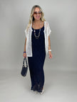 Kleid Spitze in Marine