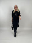 Kleid mit Streifen in Schwarz Artikel 6268