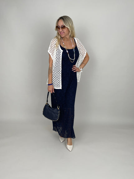 Kleid Spitze in Marine
