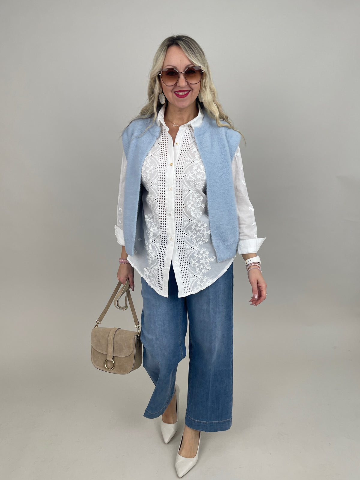 Weste Elona von Rino&Pelle in Light Blue