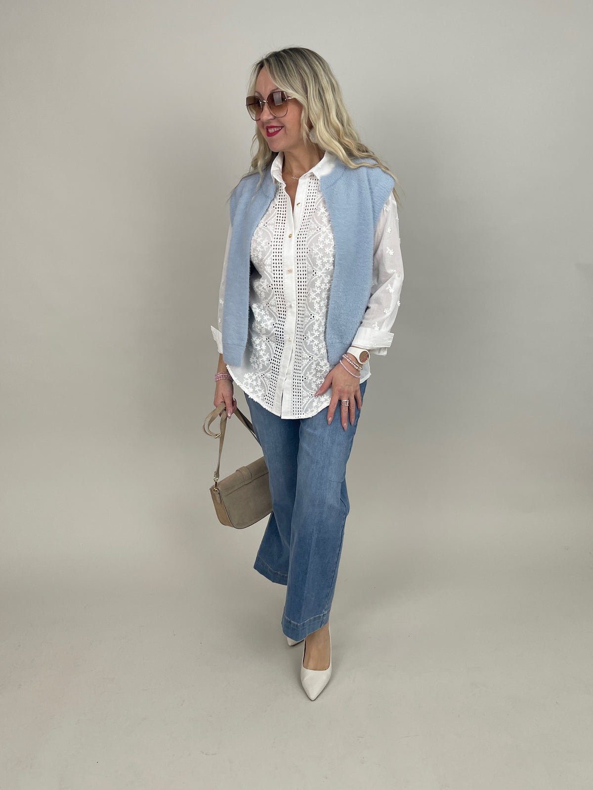 Weste Elona von Rino&Pelle in Light Blue