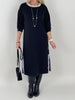 Kleid mit Streifen in Schwarz Artikel 6268