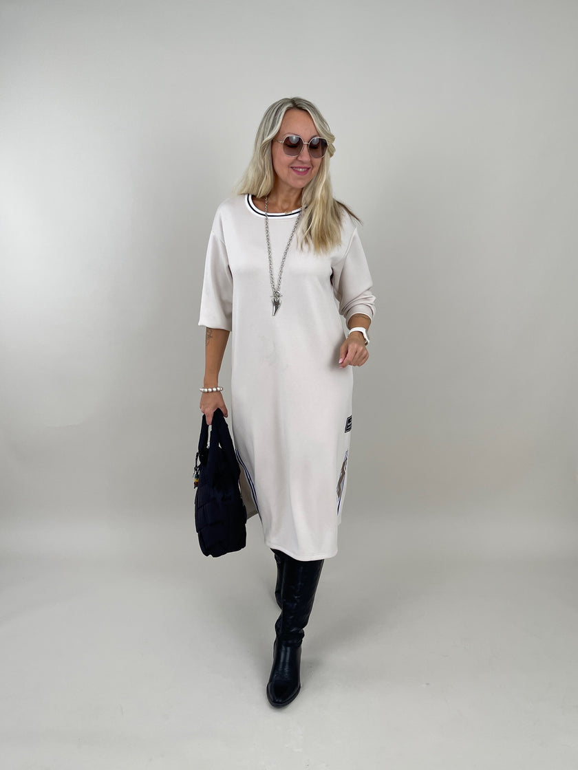 Kleid mit Streifen in Beige Artikel 6267