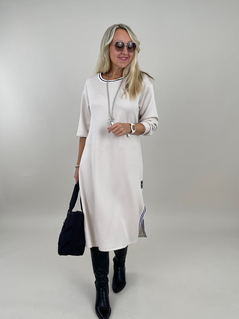 Kleid mit Streifen in Beige Artikel 6267