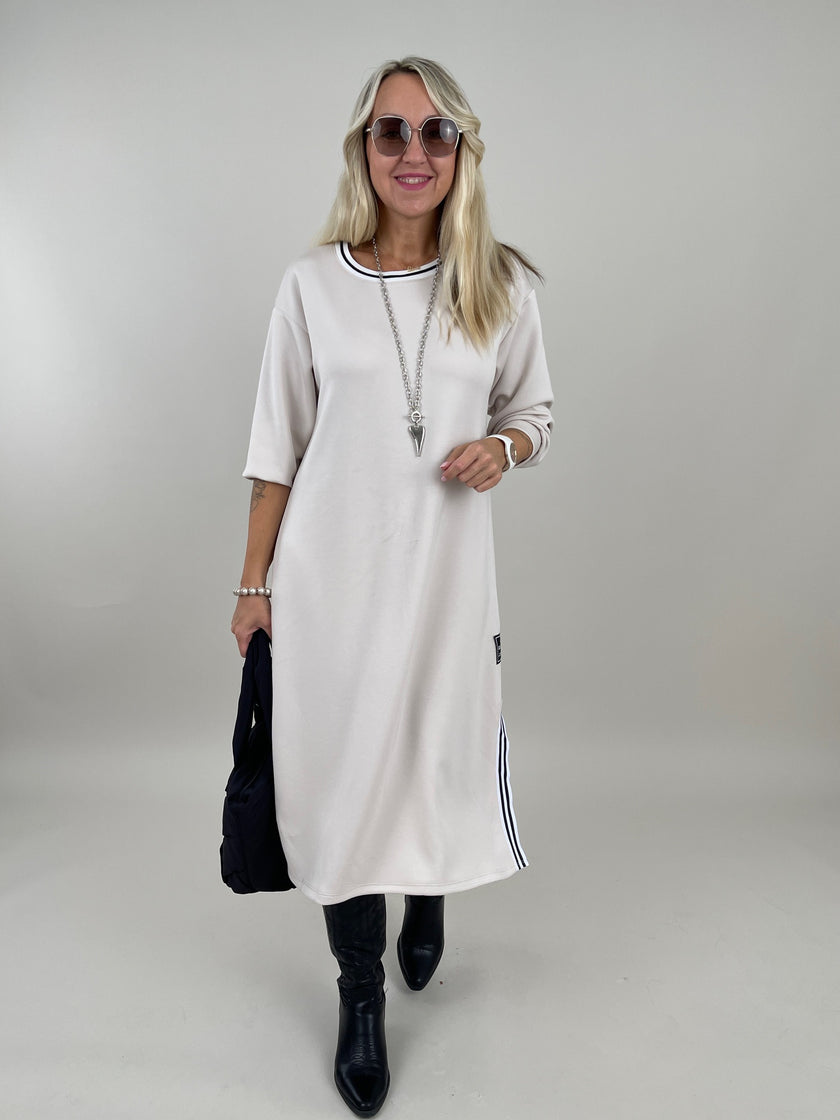 Kleid mit Streifen in Beige Artikel 6267