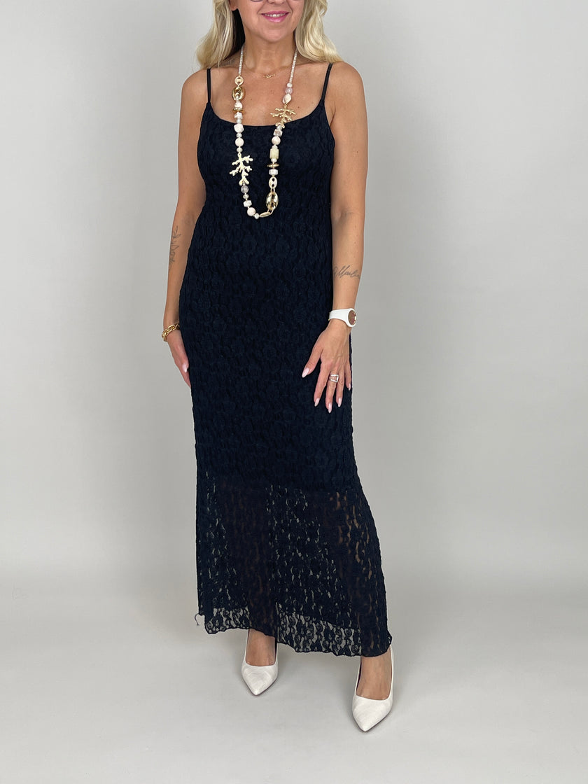 Kleid Spitze in Schwarz