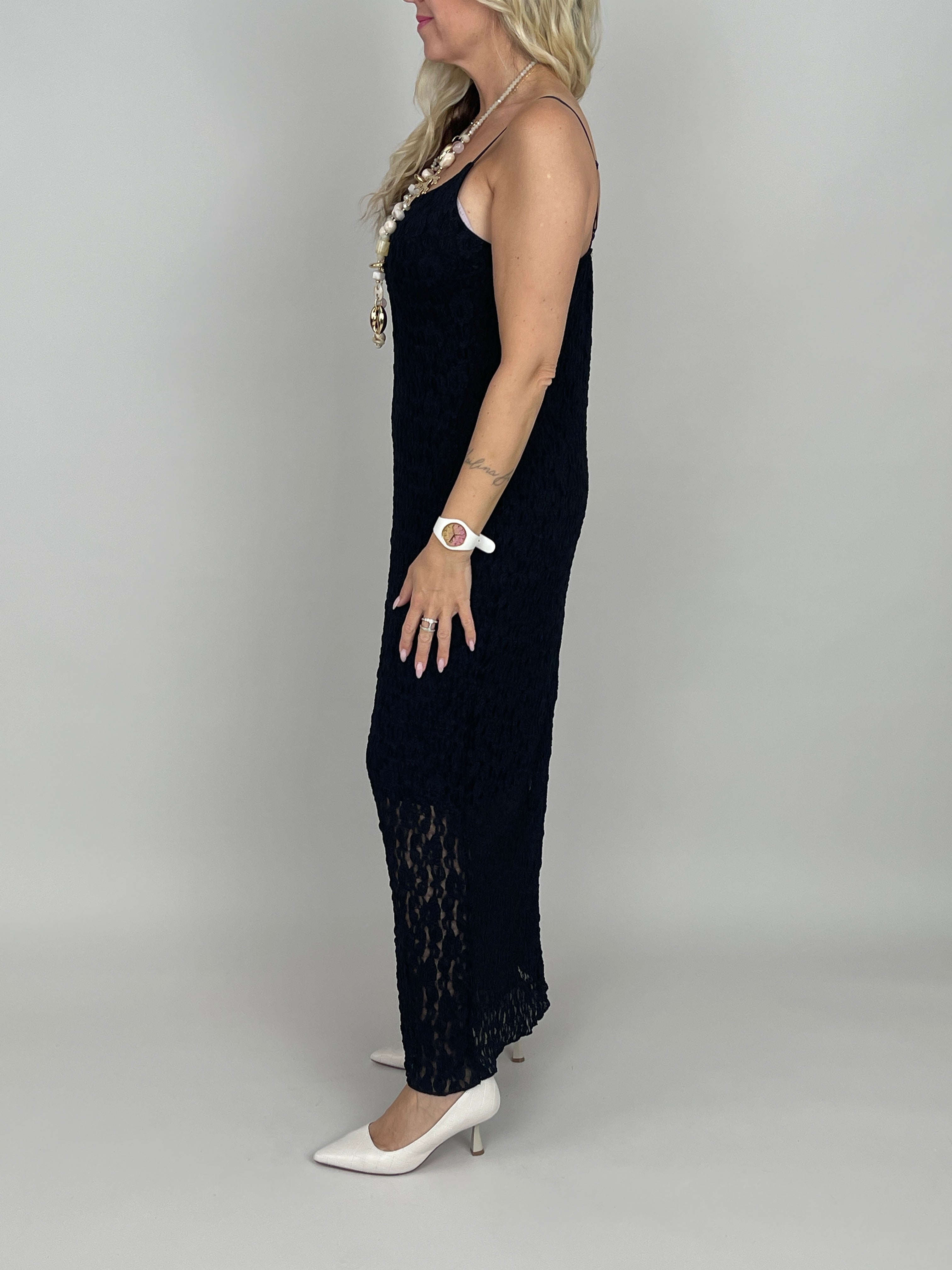 Kleid Spitze in Schwarz