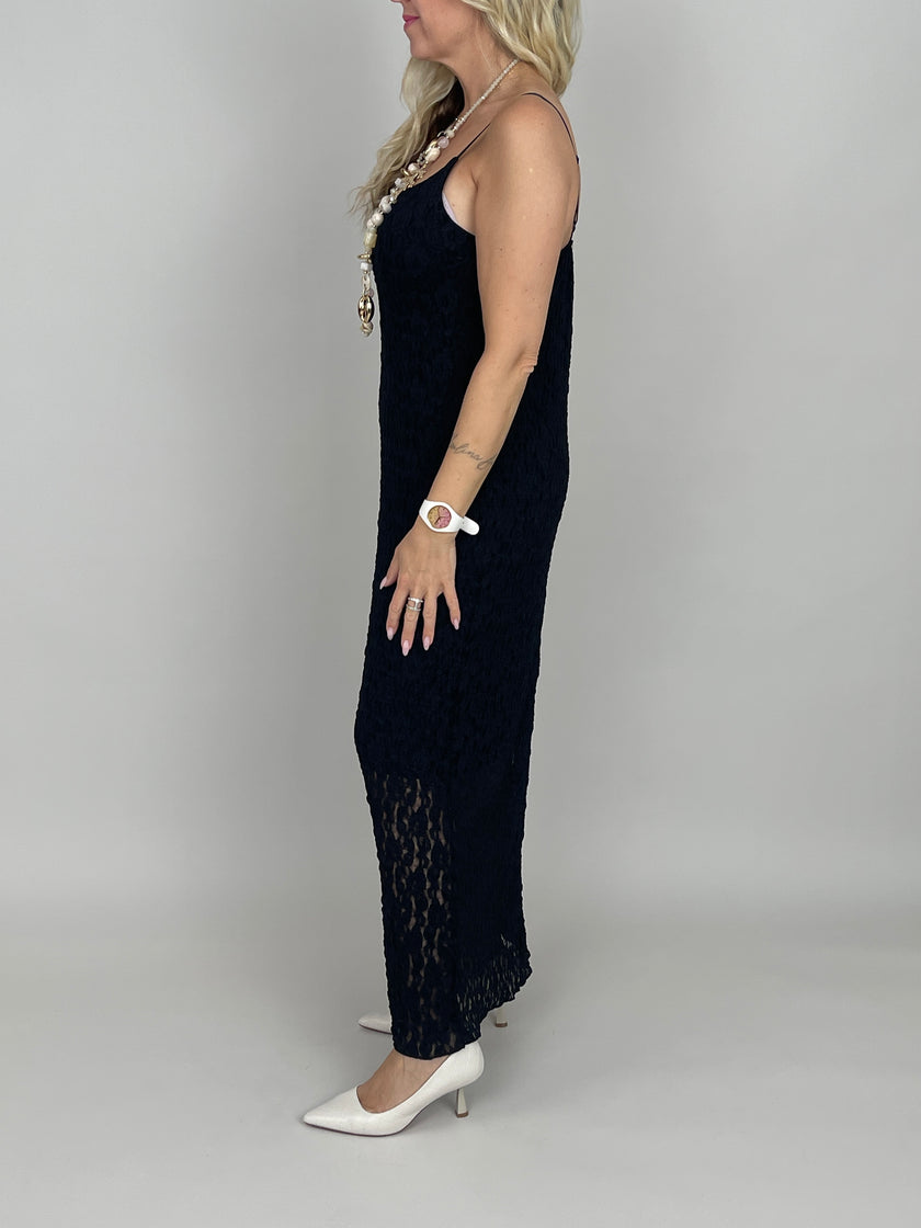 Kleid Spitze in Schwarz