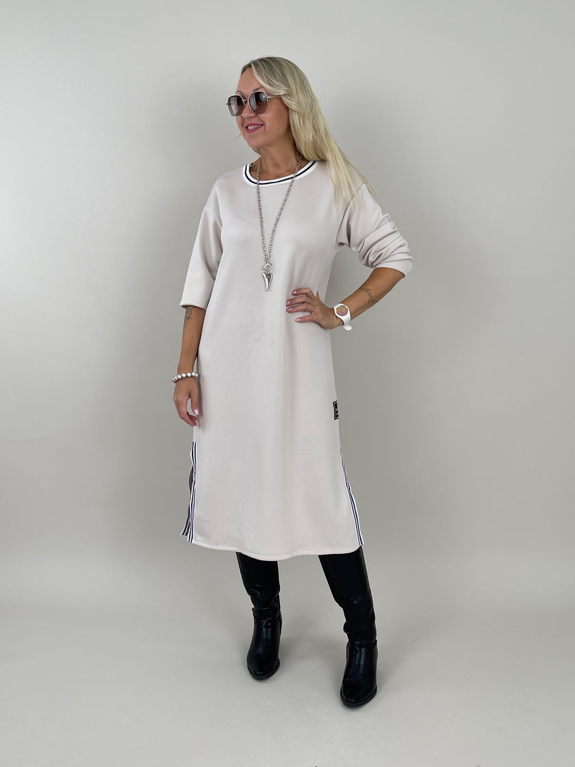 Kleid mit Streifen in Beige Artikel 6267