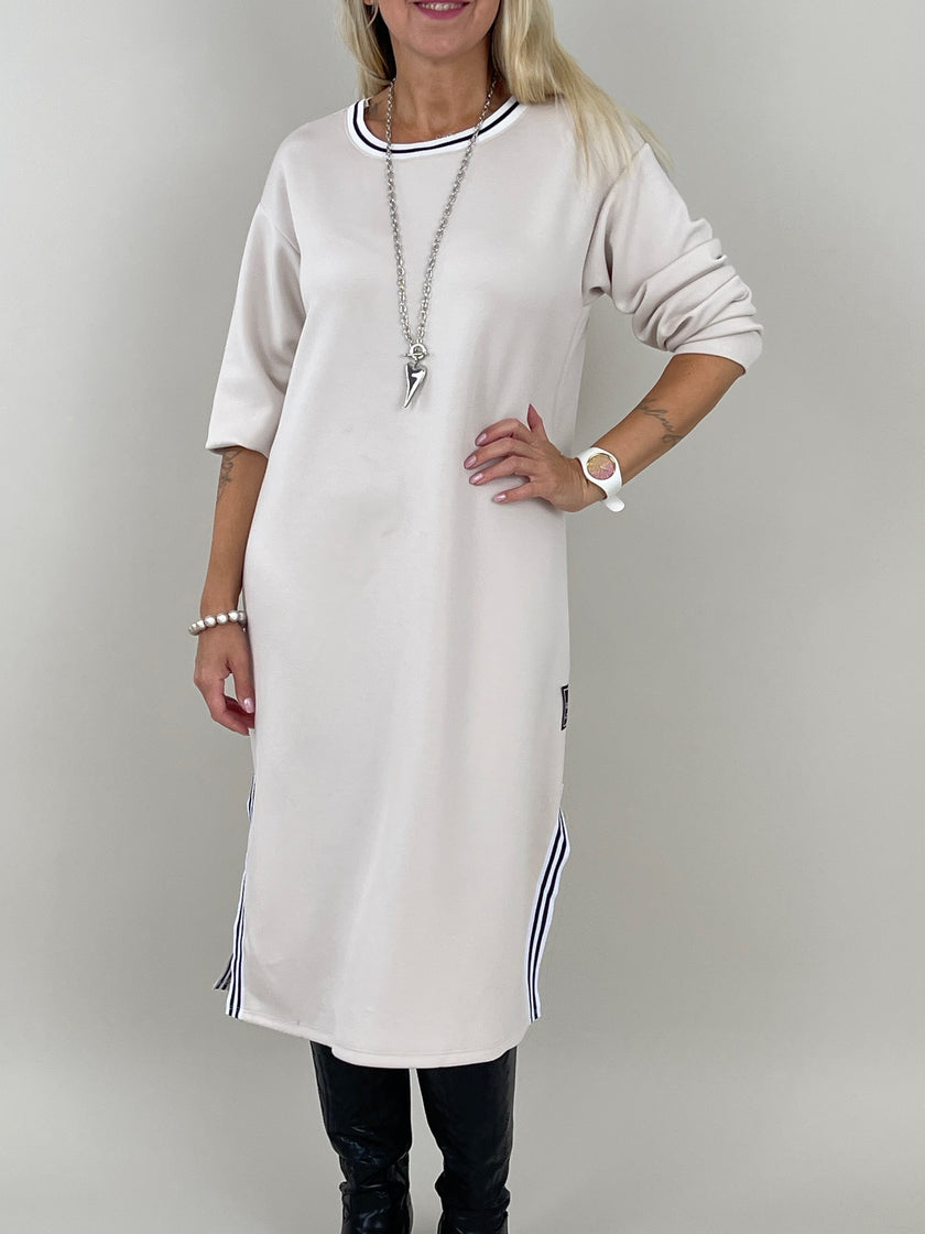Kleid mit Streifen in Beige Artikel 6267