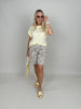 Bermuda Leo mit Gürtel in Beige