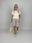 Bermuda Leo mit Gürtel in Beige