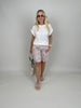 Bermuda Leo mit Gürtel in Rosa