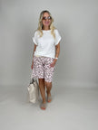 Bermuda Leo mit Gürtel in Rosa