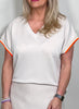 Sweatshirt Kurzarm in versch. Farben Artikel 5823