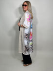 Longcardigan Kurzarm mit Rückenprint Artikel 5821