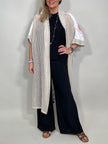 Longcardigan Kurzarm mit Rückenprint Artikel 5821