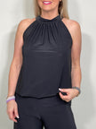 Neckholder Top Uni Kofferstoff in versch. Farben Artikel 3540