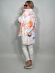 Bluse Leinen Palmenprint Artikel 5840