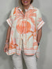 Bluse Leinen Palmenprint Artikel 5840