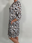 Kleid Satin-Optik Leo in versch. Farben 5837