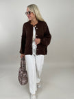Cardigan Goldknöpfe in Mokka Artikel 6258